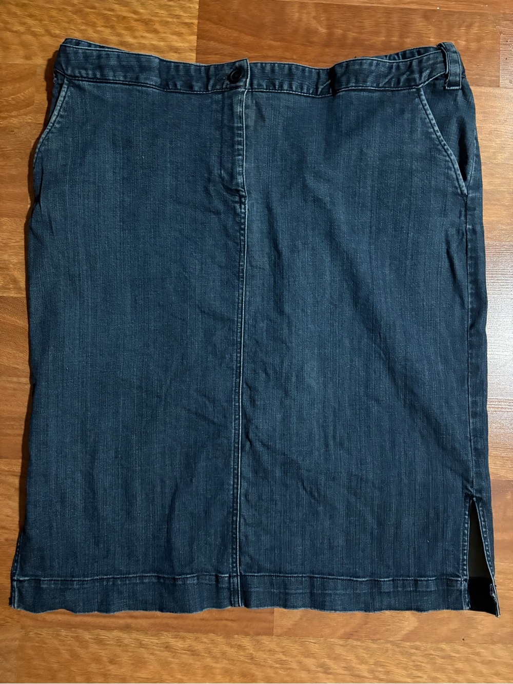Lands' End Dark Wash Denim Pencil Skirt Women’s Size 18W